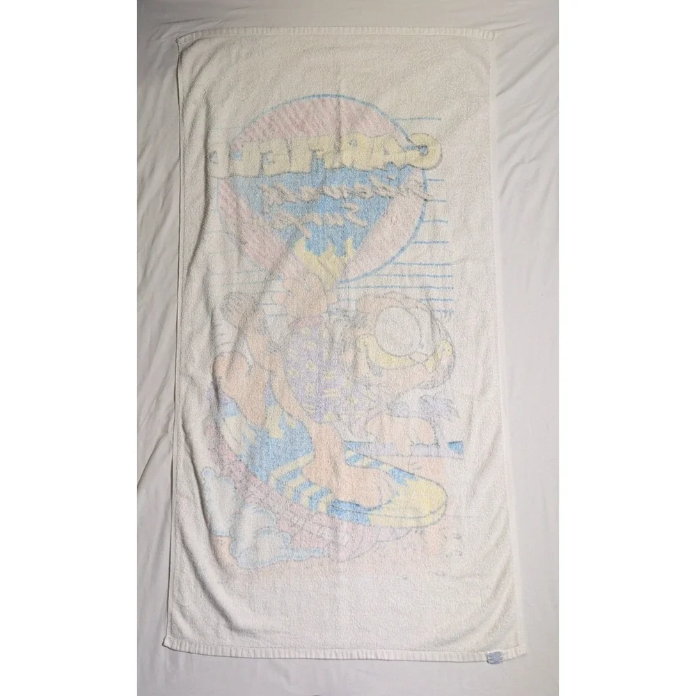 Vintage Garfield Towel Beach Towel Travel Vacation Pool